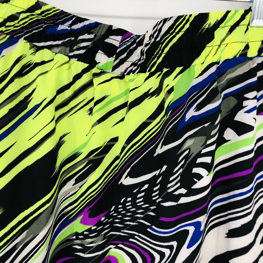 Fabletics Mikah Neon Carnival Pattern Women's Mini Skirt Size XL (14-16) Swirl - Picture 7 of 7